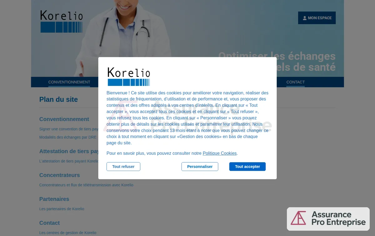 Capture : Plan du site